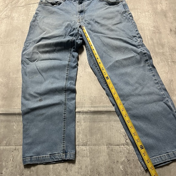 Duke Haband Mens Relaxed Fit Jeans Size 34 Denim Blue Classic Style - Picture 3 of 10